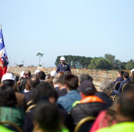 Concepción: directora nacional del SENCE y subsecretario del trabajo acompañan al presidente Gabriel Boric en visita inspectiva al Puente Industrial